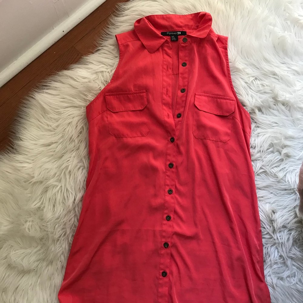 Forever 21 Button Up Dress